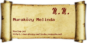 Muraközy Melinda névjegykártya